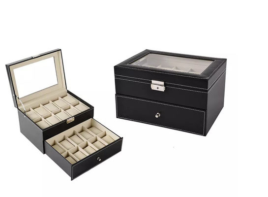 กล่องบรรจุภัณฑ์ไม้ MDF 20 ชิ้นคอลเลกชันนาฬิกากล่องบรรจุภัณฑ์ ISO9001