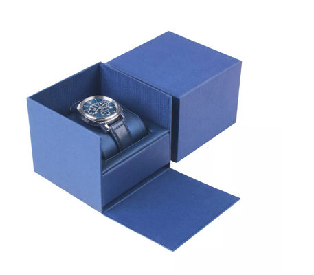 Custom Square World Cover Mens Watch กล่องเครื่องประดับพร้อมหมอน