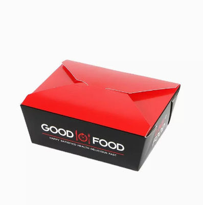 ก๋วยเตี๋ยวเคบับกล่องบรรจุอาหารแบบกำหนดเอง CMYK Takeout Food Boxes Disposable