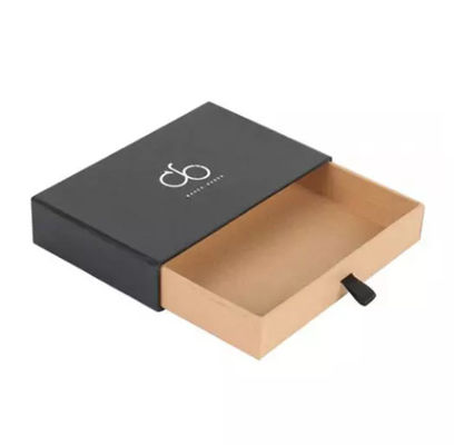 8 &quot;X 8&quot; X 3 &quot;กล่องลิ้นชักรีไซเคิลได้กล่องของขวัญ Super Matte พร้อมริบบิ้น