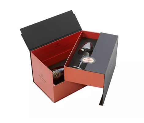 8 &quot;X 8&quot; X 3 &quot;กล่องลิ้นชักรีไซเคิลได้กล่องของขวัญ Super Matte พร้อมริบบิ้น