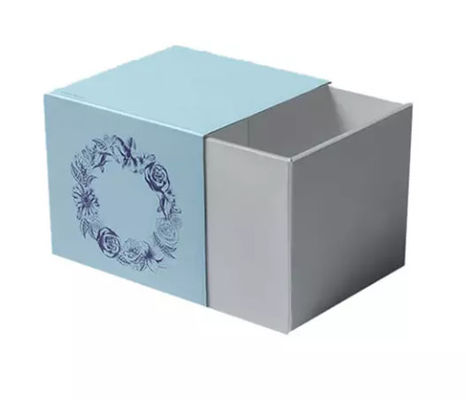 8 &quot;X 8&quot; X 3 &quot;กล่องลิ้นชักรีไซเคิลได้กล่องของขวัญ Super Matte พร้อมริบบิ้น
