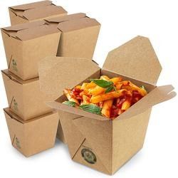 Takeaway กล่องบรรจุภัณฑ์อาหารแบบกำหนดเอง / กล่องอาหารกระดาษคราฟท์ ODM FSC