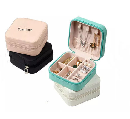 H001 กล่องเครื่องประดับขนาดเล็ก Gift Flannelette กล่องบรรจุภัณฑ์เครื่องประดับแบบพกพา