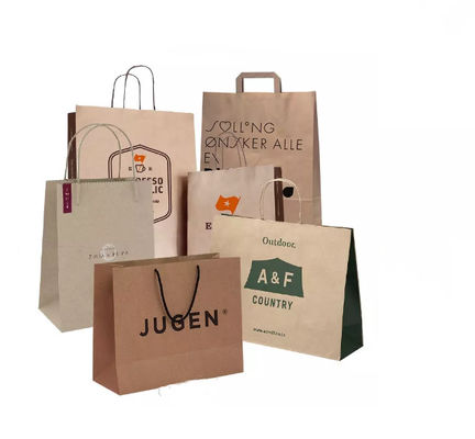 Takeaway บรรจุภัณฑ์ถุงช้อปปิ้ง Drawstring CMYK รองเท้ากระเป๋าเสื้อผ้า