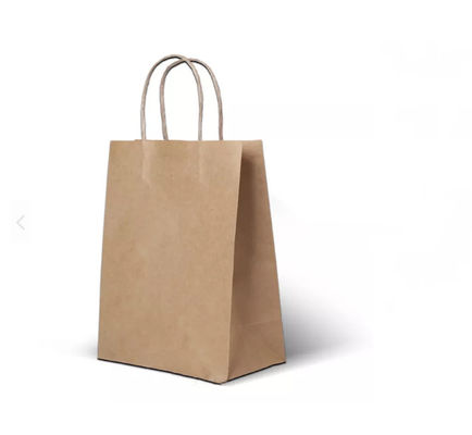กระเป๋าถือกระดาษคราฟท์ทนทาน Pantone Take Away Food Bag