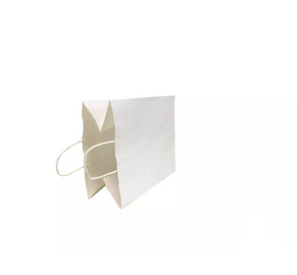 กระเป๋าถือกระดาษคราฟท์พกพา Takeaway Shopping Gift Bag บรรจุภัณฑ์ ODM