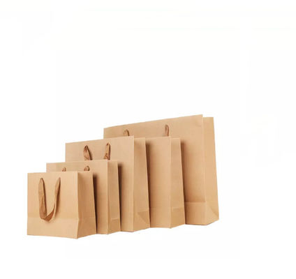 กระเป๋ากระดาษคราฟท์ OEM / ถุงกาแฟ CMYK Embossed เป็นมิตรกับสิ่งแวดล้อม