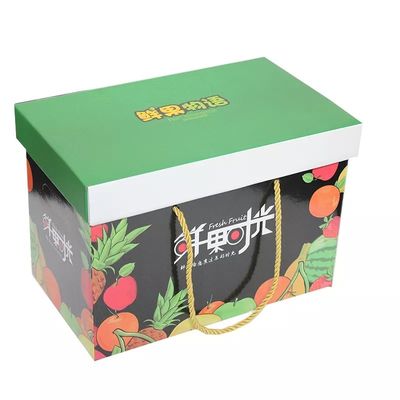 กล่องกระดาษลูกฟูกแบบกำหนดเองสำหรับผลไม้ 4c Offset Printing ใบรับรอง ISO