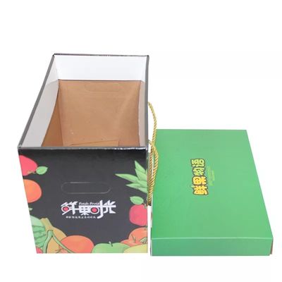 กล่องกระดาษลูกฟูกแบบกำหนดเองสำหรับผลไม้ 4c Offset Printing ใบรับรอง ISO