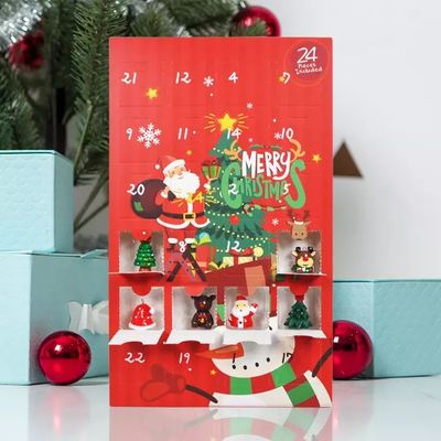 นับถอยหลัง Surprise Cardboard Gift Boxes Christmas ISO Certificated