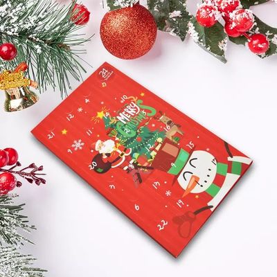 นับถอยหลัง Surprise Cardboard Gift Boxes Christmas ISO Certificated