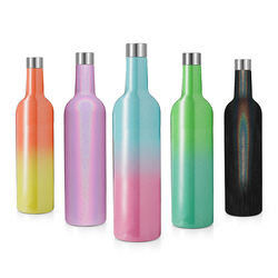 แก้วไวน์ชนิดบรรจุกล่องขนาด 500 มล. ชุดสแตนเลสหุ้มฉนวนระเหิด