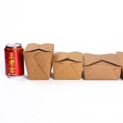 Takeaway กล่องบรรจุภัณฑ์อาหารแบบกำหนดเอง Greaseproof กล่องอาหารกระดาษทิ้ง ISO9001