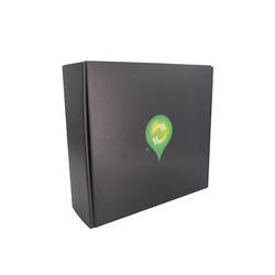 E Flute กล่องบรรจุภัณฑ์อาหารแบบกำหนดเอง Deboss CMYK Cardboard Mailing Box