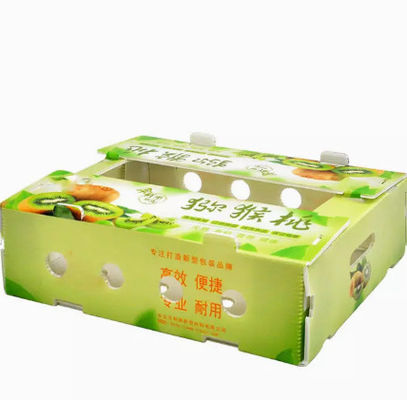 กล่องบรรจุผลไม้พลาสติก PP กล่องหมุนเวียนแผ่นกลวงป้องกันไฟฟ้าสถิตย์